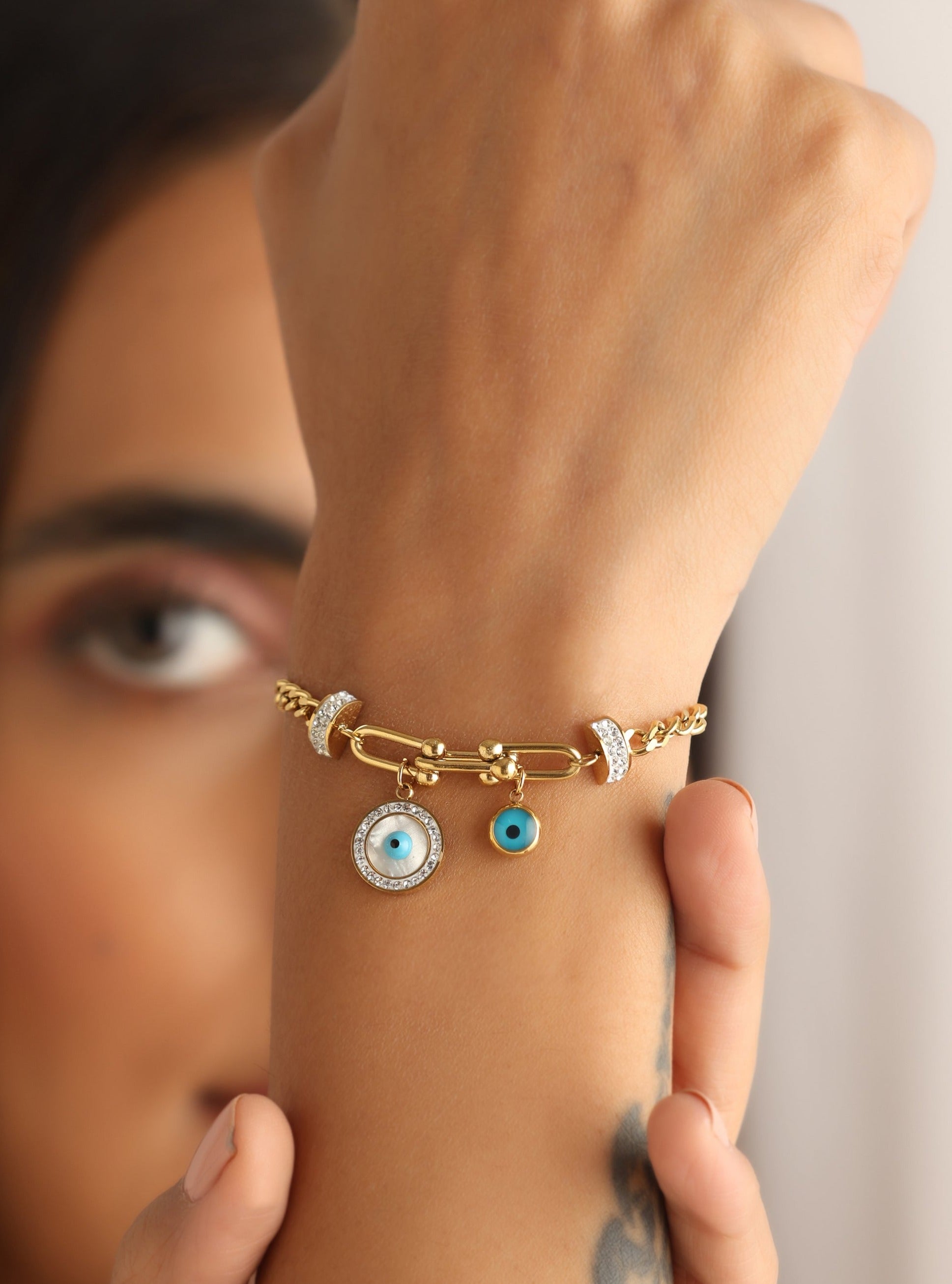 Evil eye amulet deals bracelet