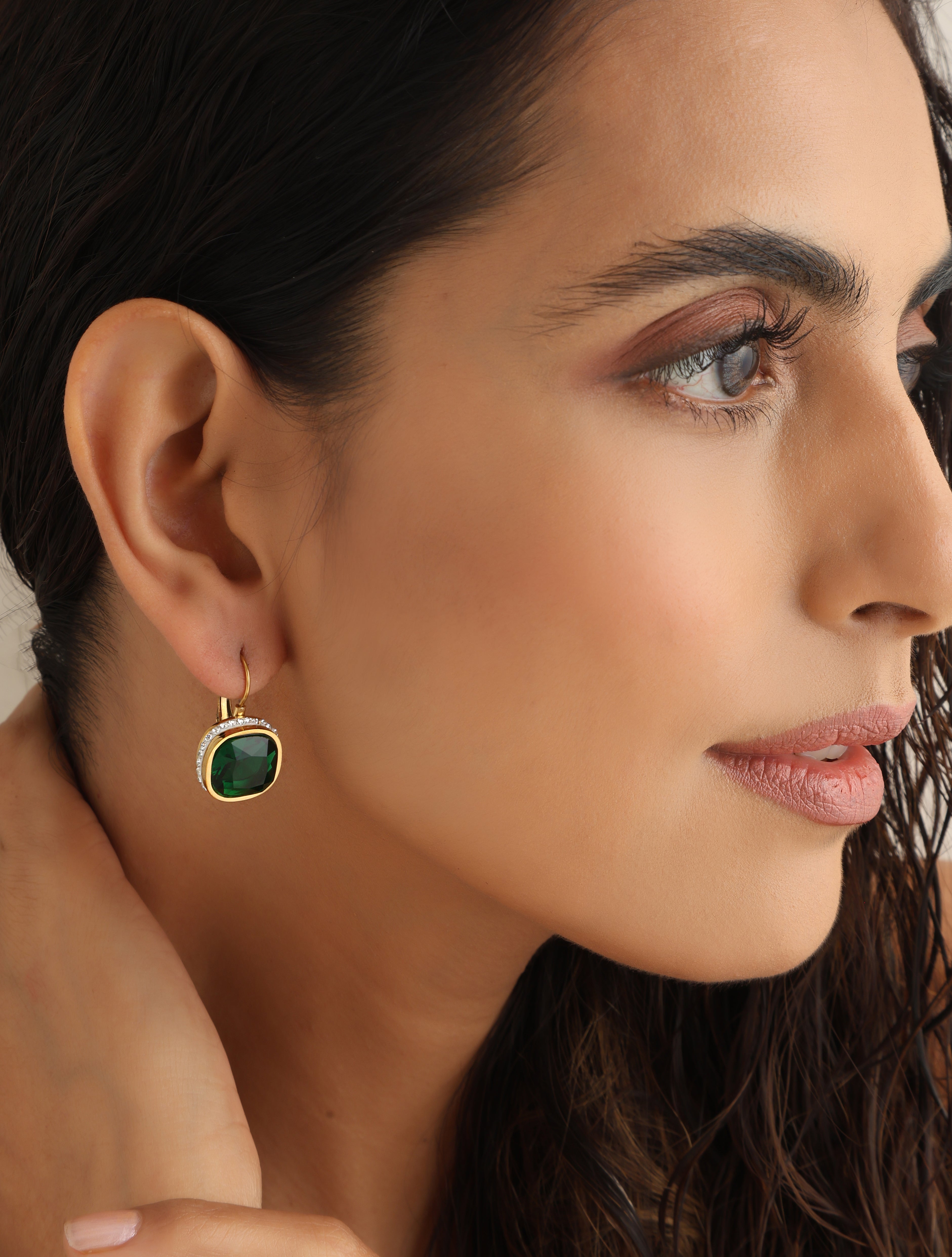 Roche Emerald Earrings