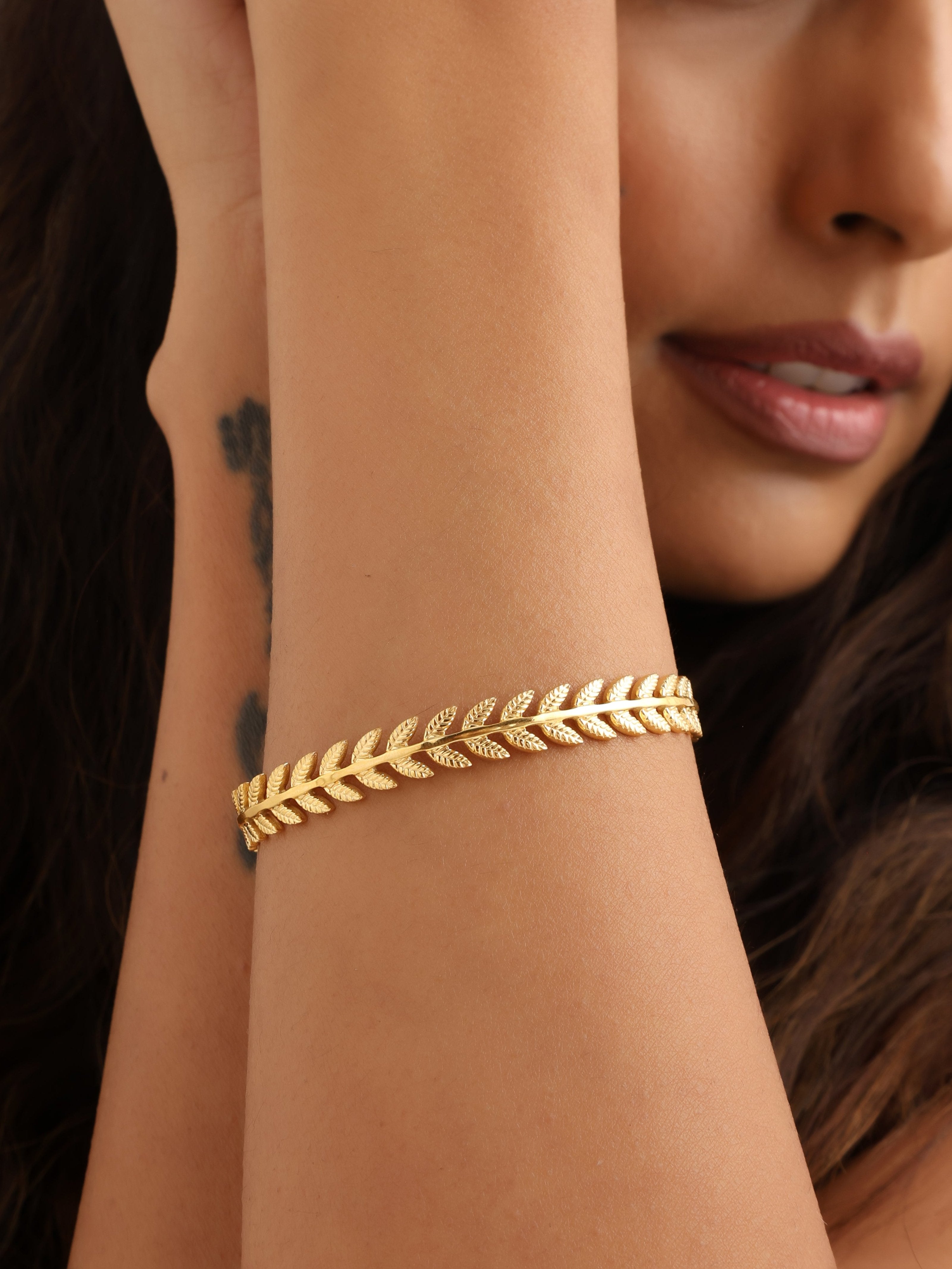 Willow Leaf Design Cuff