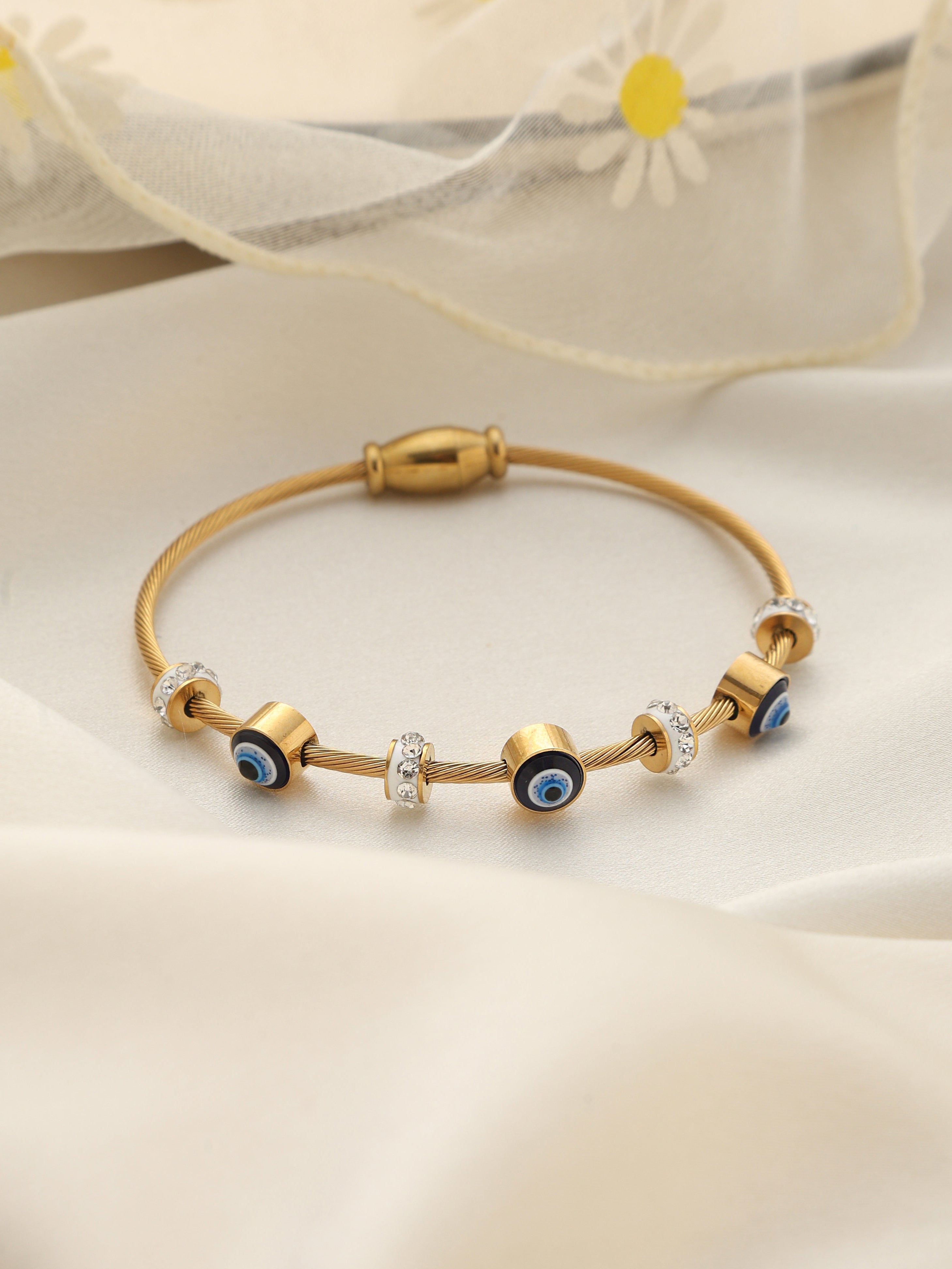 Waterproof Evil Eye Bangle