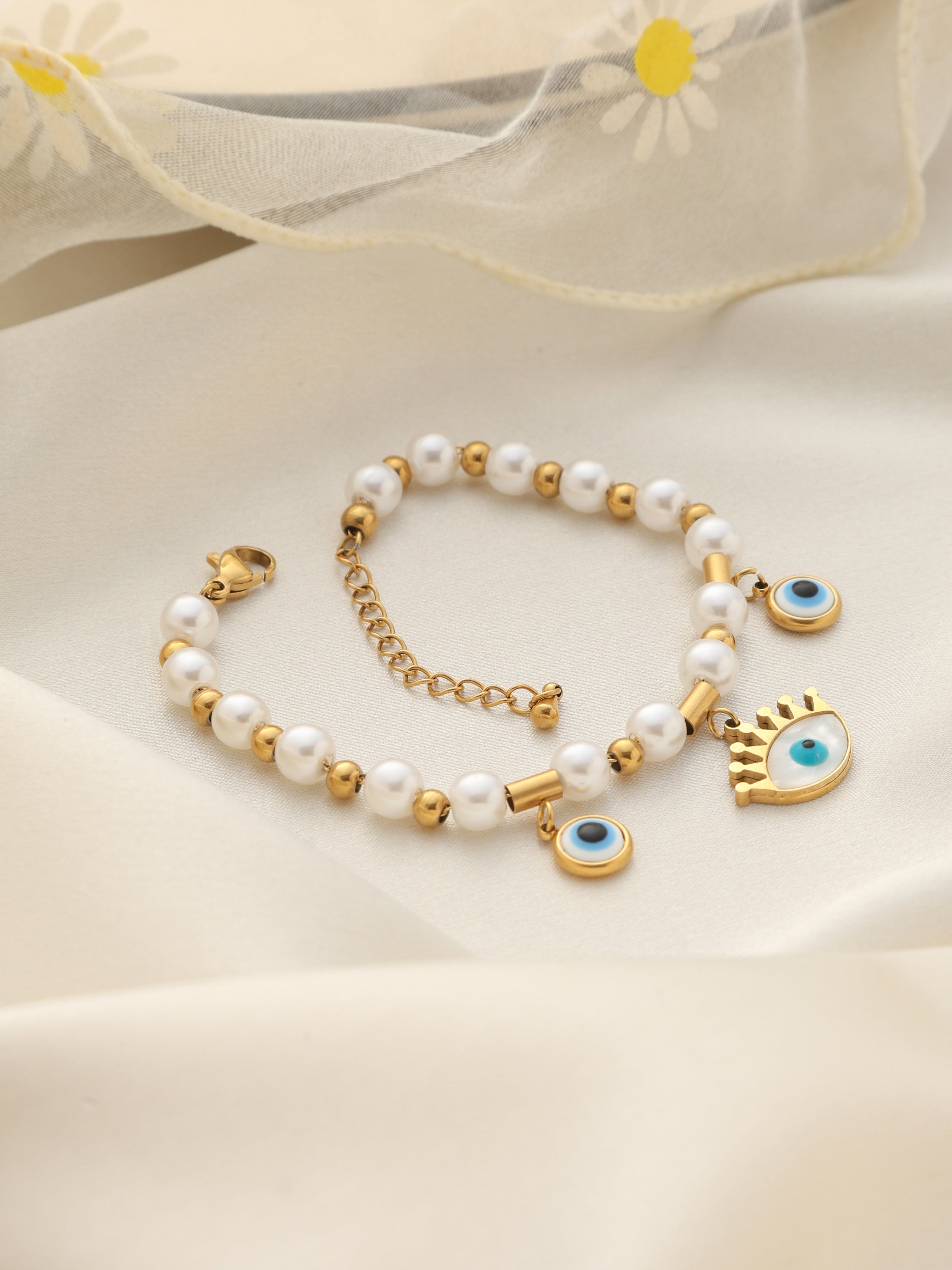 Pearl Nazar Bracelet