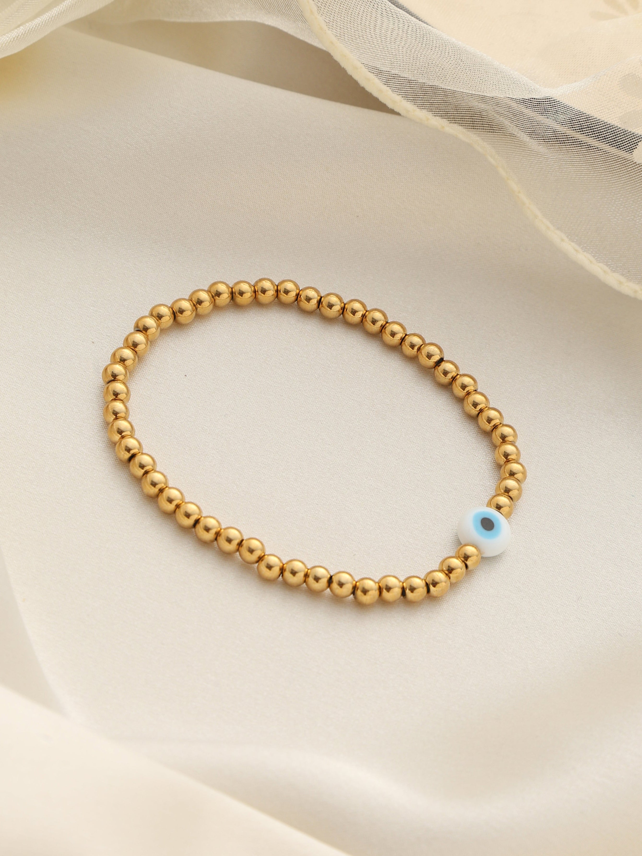 Stretchable Beaded Eye Bracelet