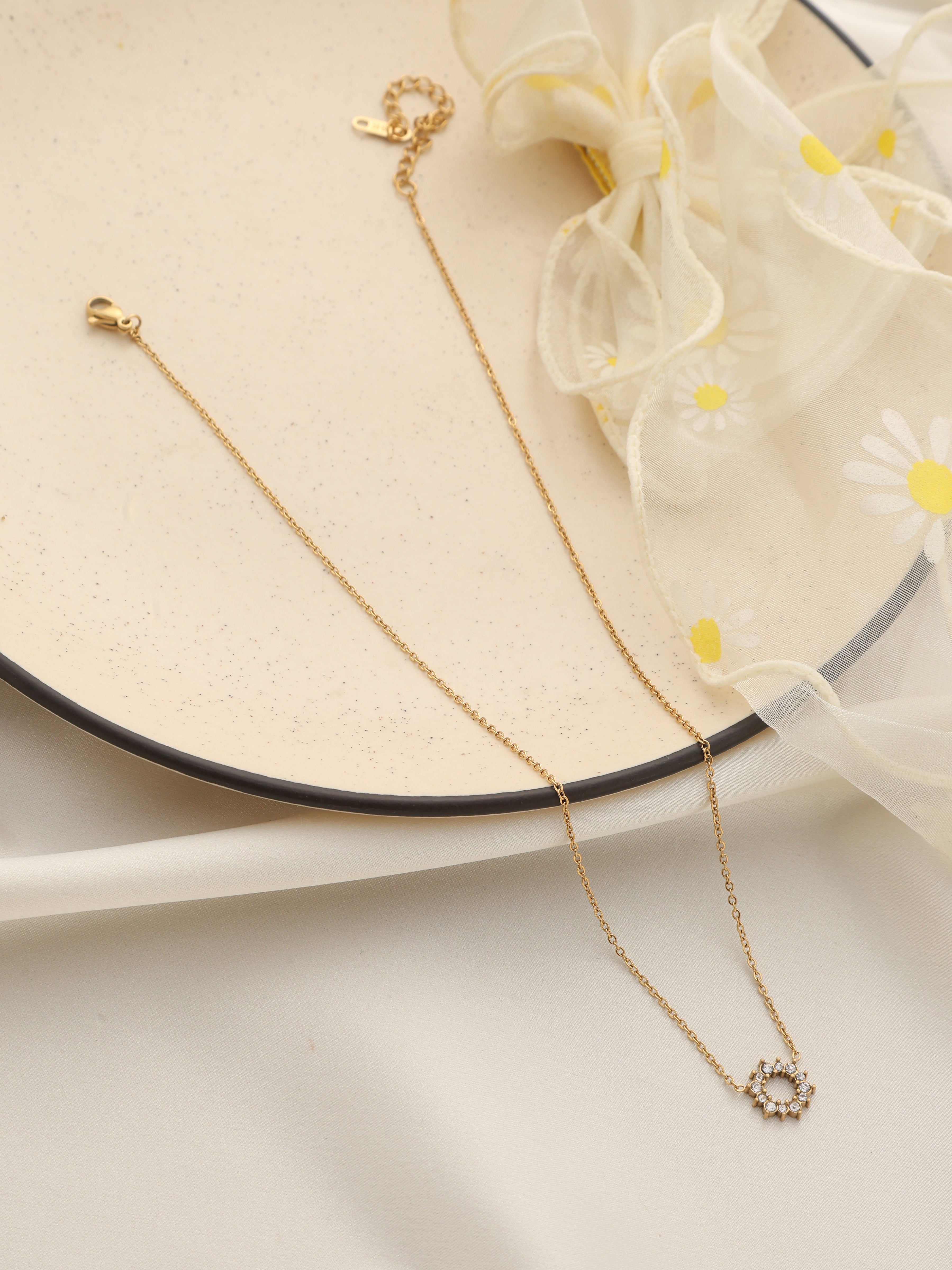 Circle Halo Necklace