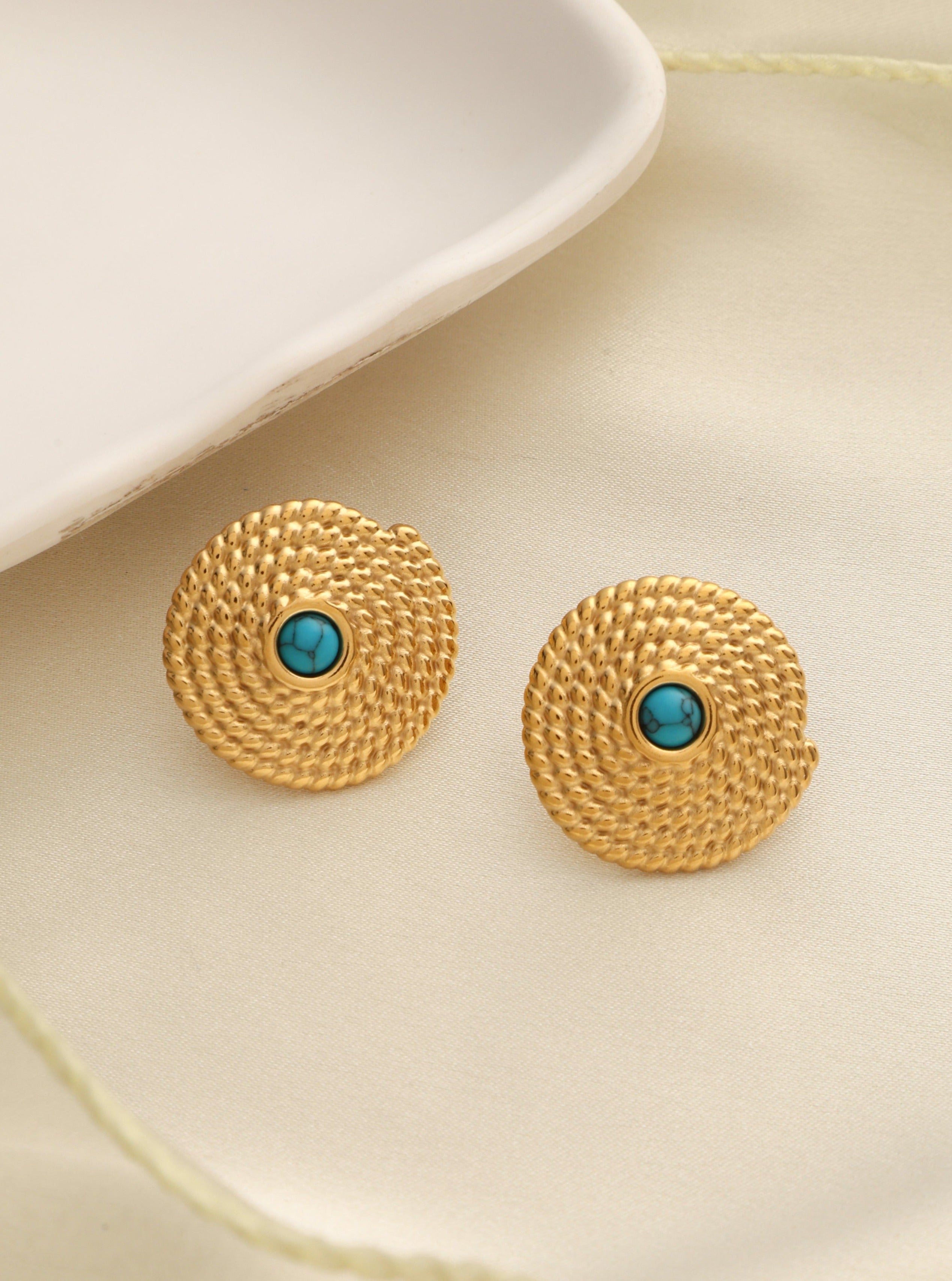 Turquoise Rope Studs
