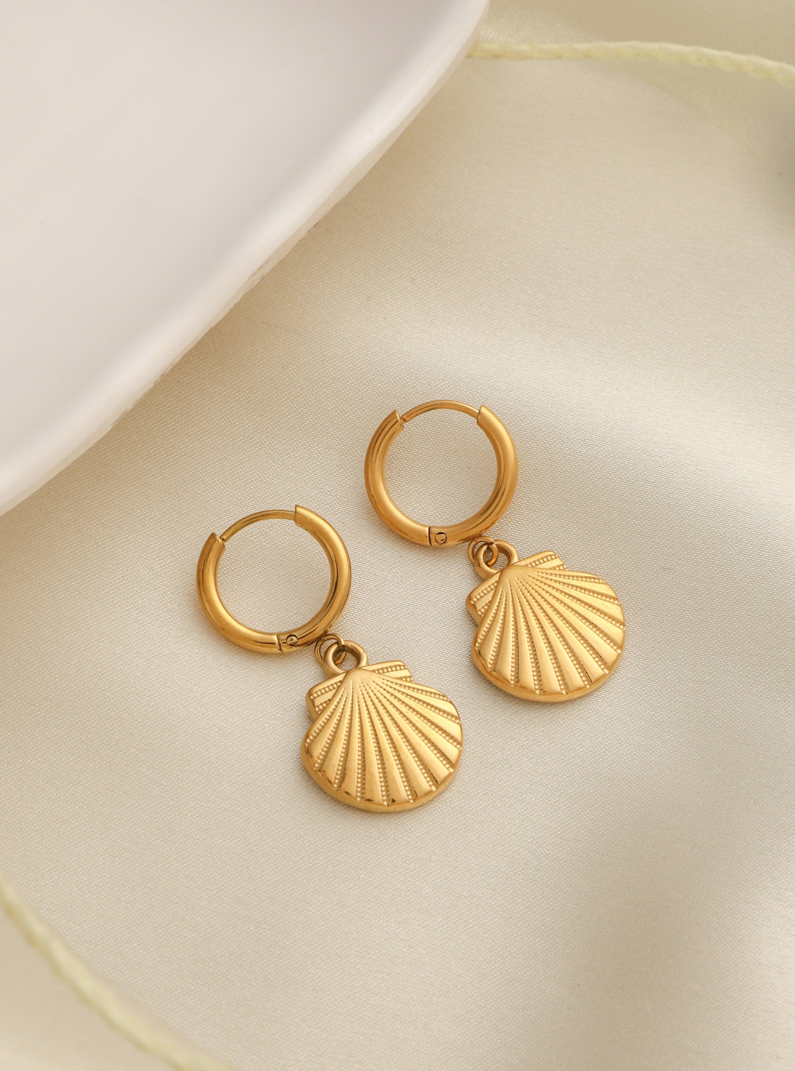 Anti-Tarnish Sea-Shell Earrings