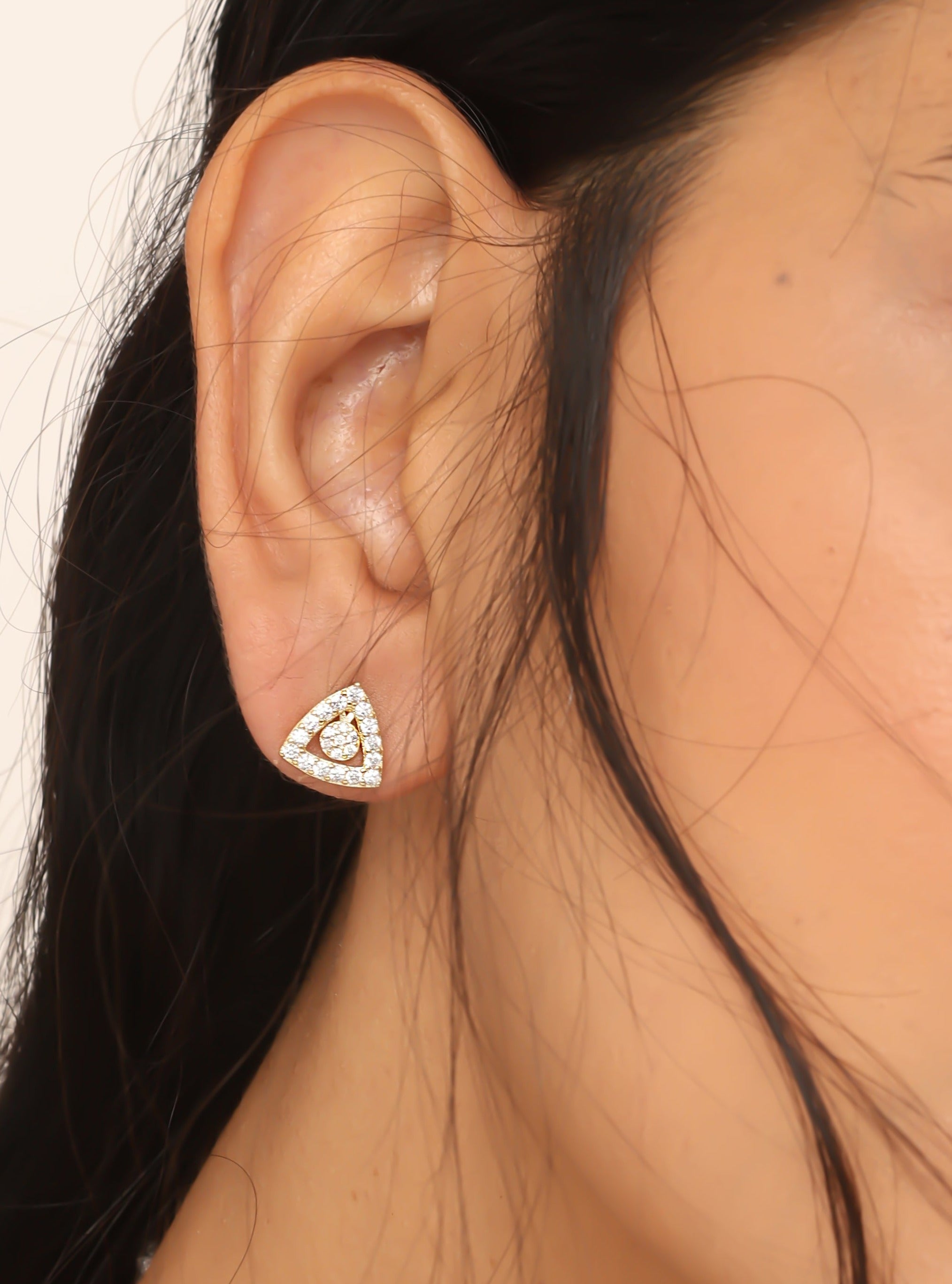 Triangle sale stud earrings