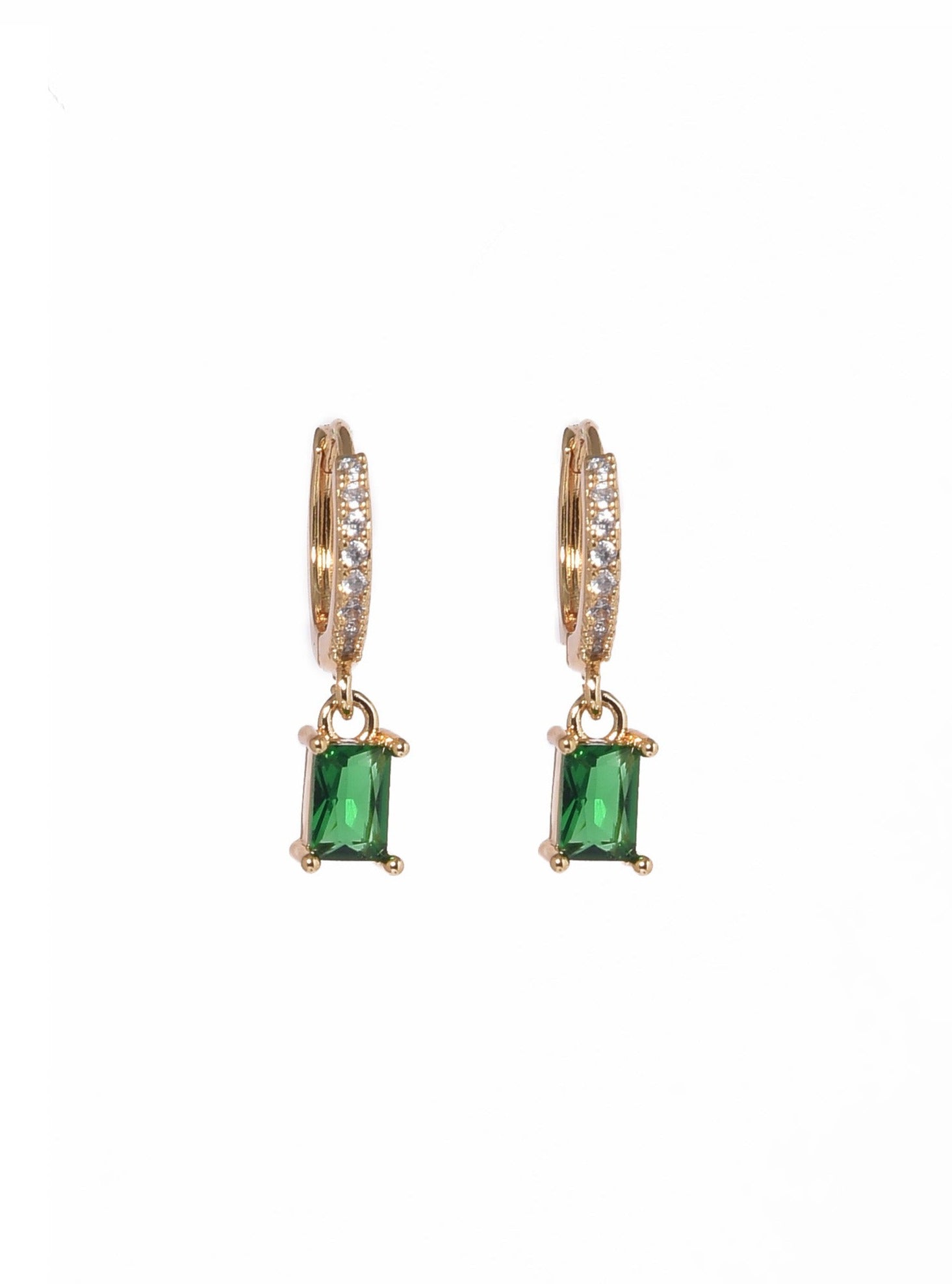 Klissaa earrings Klissaa Emerald Drop Earrings