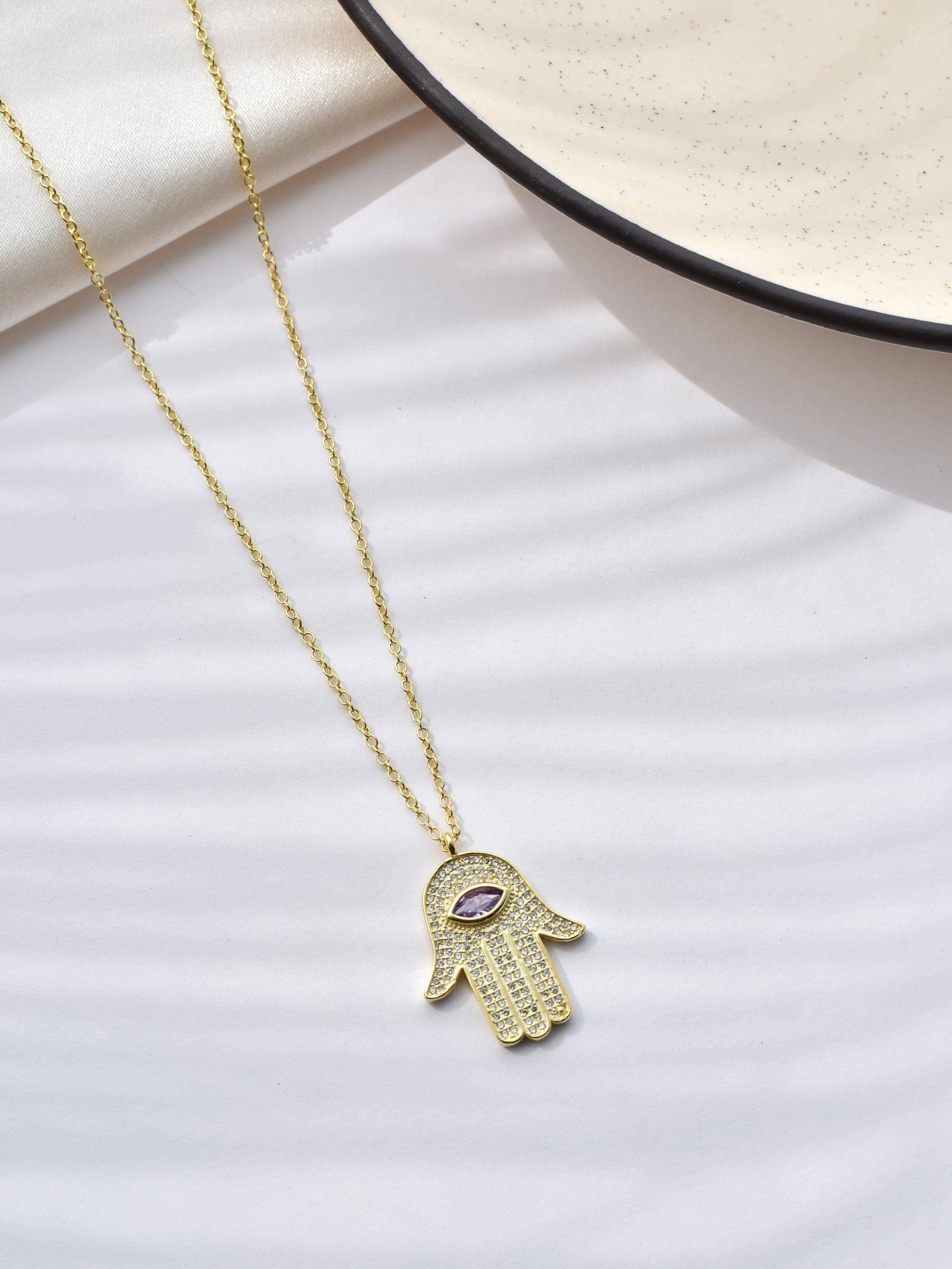 Large on sale hamsa pendant