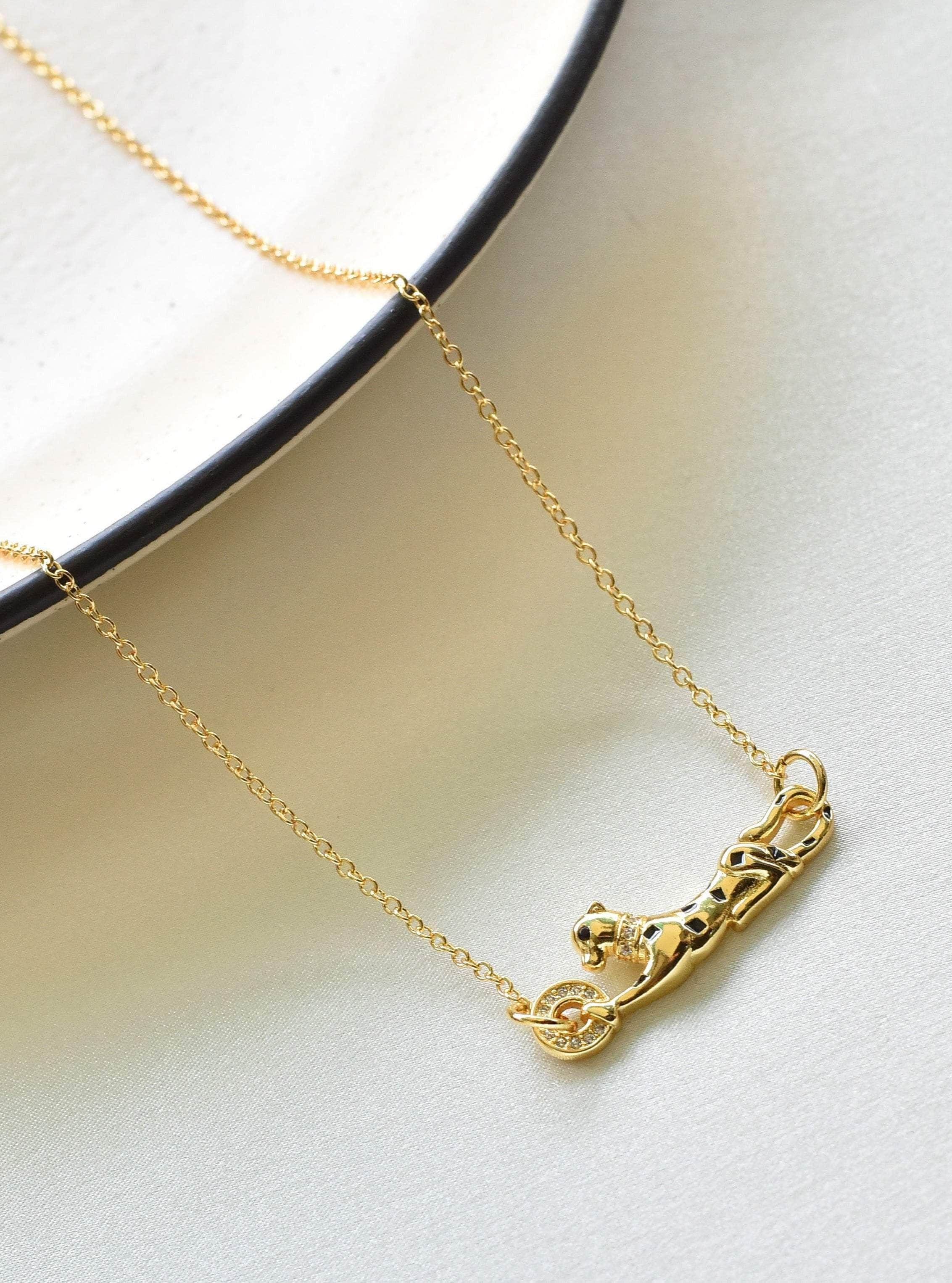 18k gold shop plated necklace